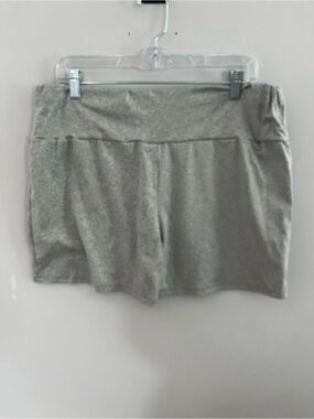 SHEIN Heather Gray Stretch Athletic Shorts